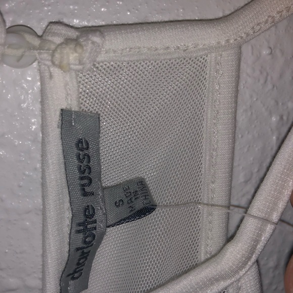 Charlotte Russe White Peplum Top - Picture 3 of 6